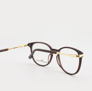 Top vente nouvelle mode moderne de luxe conçoit mens ronde lunettes lunettes Acétate mince en métal montures de lunettes optiques