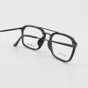 Online hot sale new stock trendy unique style eyewears double bridge TR metal optical eye glasses frames mens