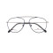 China Factory Supply Custom Glasses Metal Gold Frame Eyeglasses With Silicone Nose Pads Comfortable