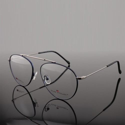 الصين مصنع توريد الموضة eyewears معدن الذهب النظارات الإطار مع منصات الأنف السيليكون مريحة