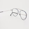 China Factory Supply Custom Glasses Metal Gold Frame Eyeglasses With Silicone Nose Pads Comfortable