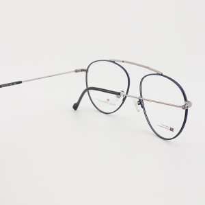 Chine Usine fournir de nouvelles lunettes de vue en métal de lunettes de soleil en métal de mode avec plaquettes de nez en silicone confortable