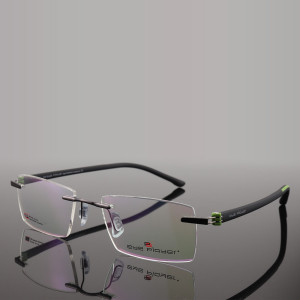 Most Popular New Model Fashion Unique Rimless Metal Optical Eyewears Mens TR Eyeglass Frame Best Quality