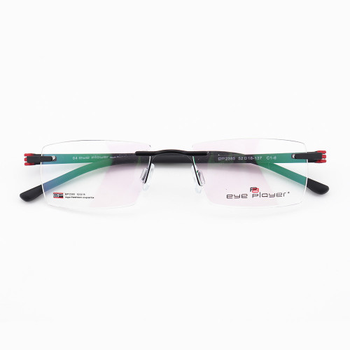 Plus populaire nouveau modèle de mode unique Rimless métal optique eyewears mens TR cadre de lunettes meilleure qualité