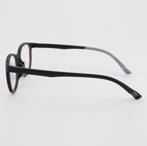 أزياء ترويجية فريدة من نوعها نمط البلاستيك النظارات TR لينة جولة الرياضة إطارات النظارات البصرية المراهقين