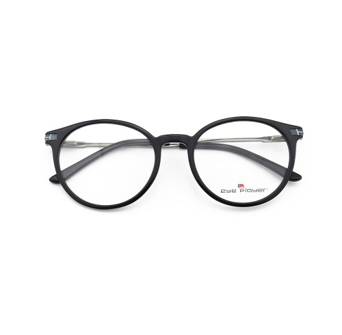 ZOHO fabrika kaynağı DÜŞÜK ADEDI moda iş yuvarlak asetat gözlükler Popüler metal gözlük çerçeveleri mens