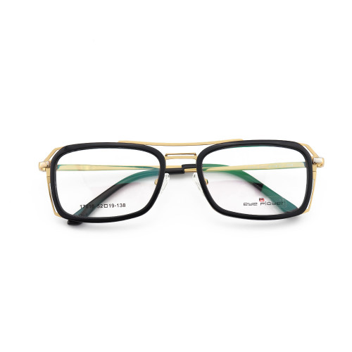 Les lunettes de vue légères de luxe mens de l'offre promotionnelle d'usine encadrent des lunettes optiques en acétate de pont