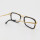 Suministro de fábrica promocional nuevos marcos de anteojos livianos de lujo para hombre gafas ópticas de puente de acetato de metal