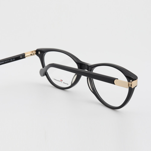 Nouveaux modèles uniques de haute qualité lunettes de vue lunettes optiques modernes en acétate mince en métal monture légère
