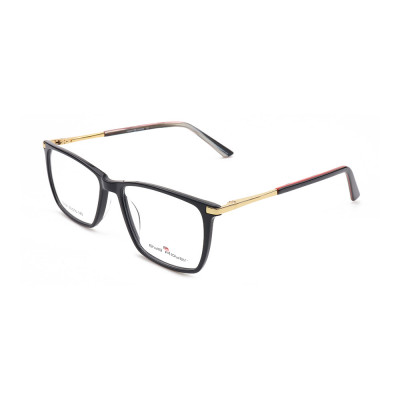 Guangzhou factory Design new business fashion eyewears metal acetate square frame optical glasses mens