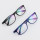 Approvisionnement d'usine coloré transparent TR montures de lunettes optiques en plastique avec plaquettes de nez en silicone qualité douce