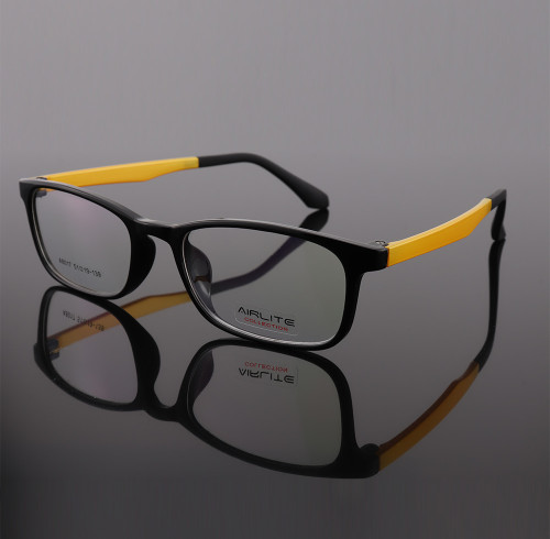 Patrón de moda nuevas gafas coloridas brillantes TR marcos de anteojos ópticos precio barato ligero