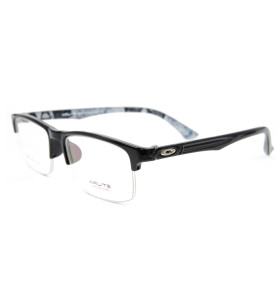 Dernières fournitures d'usine LOW MOQ Mode lunettes TR En Plastique halfrim optique montures de lunettes hommes style