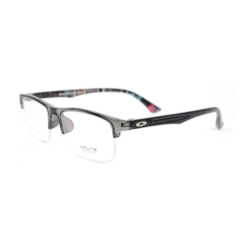 أحدث مصنع توريد موك منخفضة الأزياء eyewears tr البلاستيك halfrim إطارات النظارات البصرية الرجال نمط