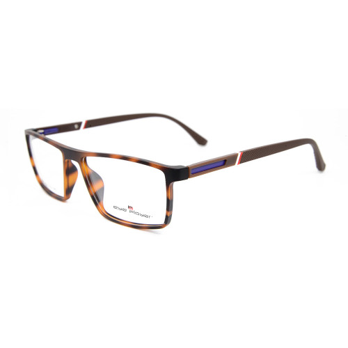 Venta superior manufactura personalizada nueva moda diseño de moda gafas ópticas TR Gafas cuadradas monturas hombres