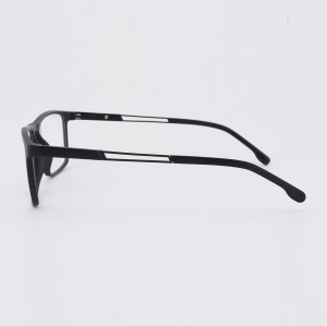 Le plus populaire de la mode à la mode en métal Temple lunettes TR Lunettes en plastique optiques montures pour hommes