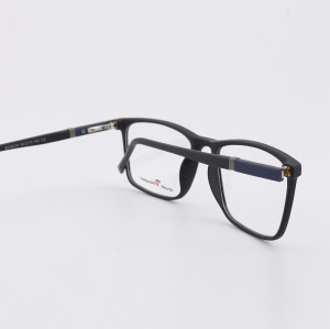 Lunettes de mode élégantes à la mode TR90 Plastic Square montures de lunettes optiques pour hommes légers