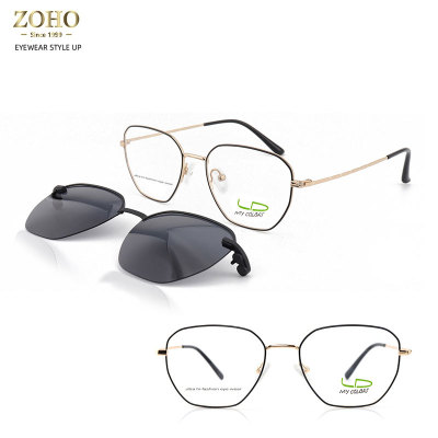 CLIP ON METAL GLASSES FRAME MEN'S FASHION MY COLORS