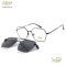 CLIP ON METAL OPTICAL FRAME FOR MEN