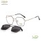 CLIP ON METAL OPTICAL FRAME FOR MEN