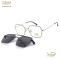 CLIP ON METAL OPTICAL FRAME FOR MEN