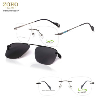 CLIP ON METAL FRAME MEN'S OPTICAL MY COLORS