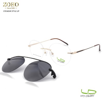 CLIP ON OPTICAL METAL FRAME FOR MEN MY COLORS