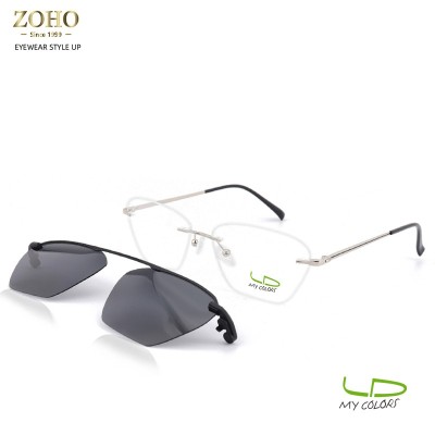 CLIP ON MEN'S OPTICAL METAL FRAME MY COLORS