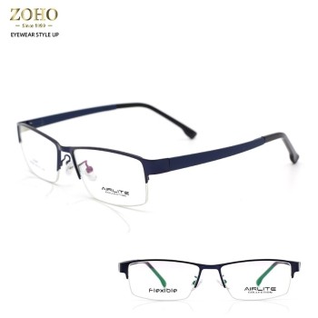 BIG SIZE FOR MAN METAL GLASSES FRAME + ULTEM TEMPLE