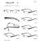 BIG SIZE FOR MAN METAL GLASSES FRAME + ULTEM TEMPLE