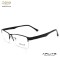 BIG SIZE FOR MAN METAL GLASSES FRAME + ULTEM TEMPLE