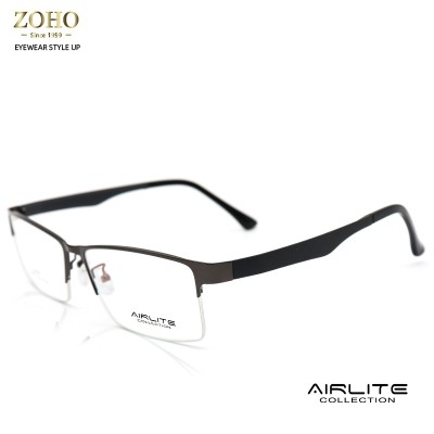 BIG SIZE FOR MAN METAL GLASSES FRAME + ULTEM TEMPLE