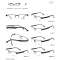 BIG SIZE FOR MAN METAL GLASSES FRAME + ULTEM TEMPLE