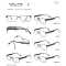 BIG SIZE FOR MAN METAL GLASSES FRAME + TR TEMPLE