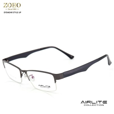 BIG SIZE FOR MAN METAL GLASSES FRAME + TR TEMPLE