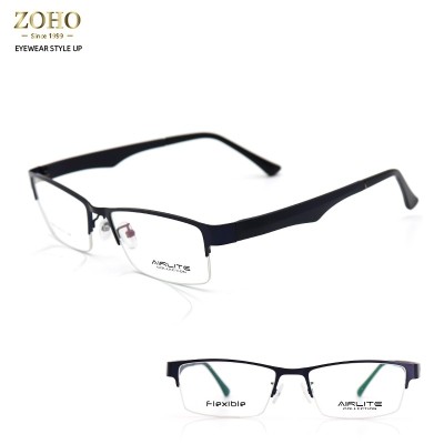 BIG SIZE FOR MAN METAL GLASSES FRAME + TR TEMPLE