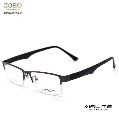 BIG SIZE FOR MAN METAL GLASSES FRAME + TR TEMPLE