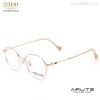 RETRO STYLE OPTICAL FRAME WITH TITANIUM TEMPLES