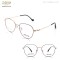 RETRO STYLE OPTICAL FRAME WITH TITANIUM TEMPLES