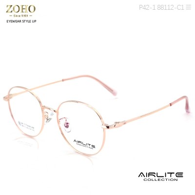 RETRO STYLE OPTICAL FRAME WITH TITANIUM TEMPLES