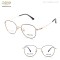 RETRO STYLE OPTICAL FRAME WITH TITANIUM TEMPLES