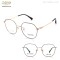 RETRO STYLE OPTICAL FRAME WITH TITANIUM TEMPLES