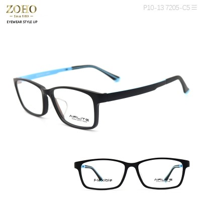 ULTEM MATERIAL OPTICAL FRAME WITH SPECIAL DOUBLE COLOR TEMPLE