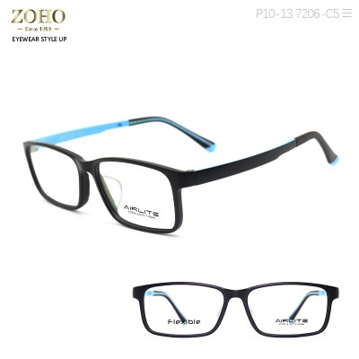 ULTEM MATERIAL OPTICAL FRAME WITH SPECIAL DOUBLE COLOR TEMPLE