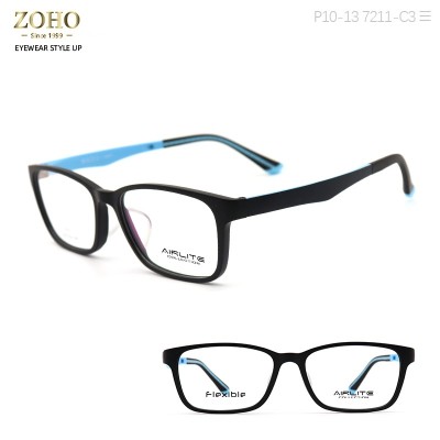 ULTEM MATERIAL OPTICAL FRAME WITH SPECIAL DOUBLE COLOR TEMPLE