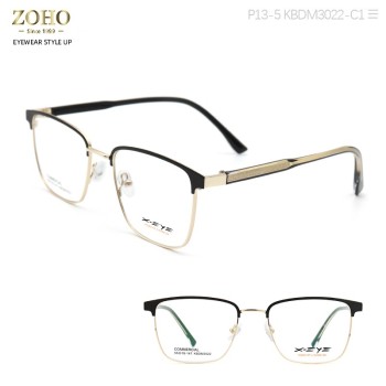 METAL MATERIAL OPTICAL FRAME WITH SPECIAL TEMPLE XEYE BRAND