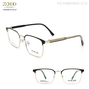 METAL MATERIAL OPTICAL FRAME WITH SPECIAL TEMPLE XEYE BRAND