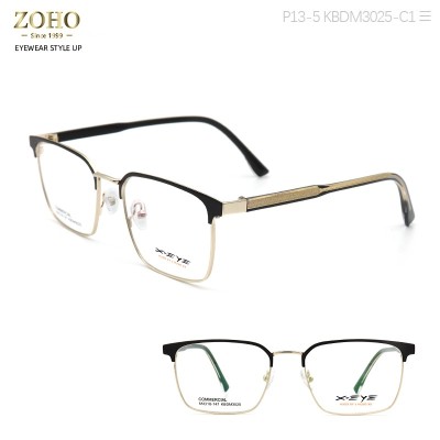 METAL MATERIAL OPTICAL FRAME WITH SPECIAL TEMPLE XEYE BRAND
