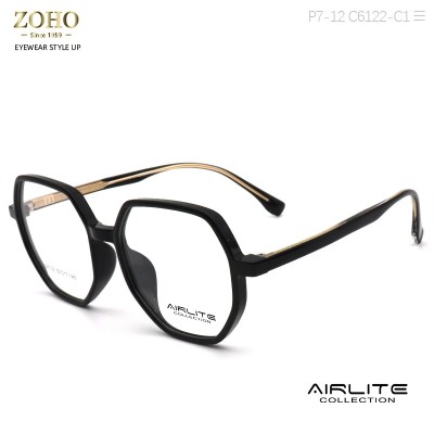 TR OPTICAL FRAMES WITH SPECIAL TEMPLE LIGHT COLORS AND RETRO LOOKING AIRLITE