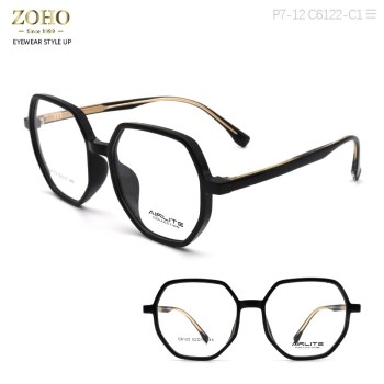 TR OPTICAL FRAMES WITH SPECIAL TEMPLE LIGHT COLORS AND RETRO LOOKING AIRLITE